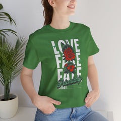 Positive Vibes Love Friendship Unisex Tee - LOVE FAKE FATE