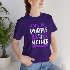 I Wear PURPLE For My Mother, Unisex Short Sleeve Tee