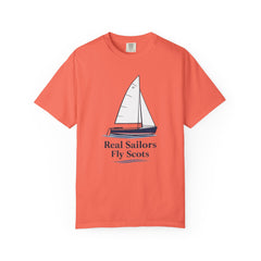 Hempstead Bay Sailing Club Graphic T-Shirt — "Real Sailors Fly Scots" Nautical Tee