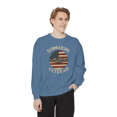 Vintage Submarine Veteran Sweatshirt, Unisex Crewneck, Comfortable Casual Wear, Perfect Gift for Veterans, Military Appreciation