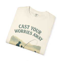 Fishing Vibe Unisex Garment-Dyed T-Shirt, Casual Wear, Outdoor Activities, Gift for Fisherman, Relaxation Tee, Summer Style