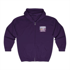 Teach Love Inspire Hoodie - Cozy Unisex Zip-Up Sweatshirt for Educators and Motivators