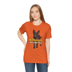 My Therapist Has A Wet Nose Personalized with your dog(s) image T-Shirt