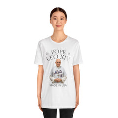 Pope Leo XIV New York Mets Fan Short Sleeve Tee - Made in USA