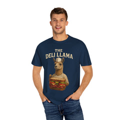 Funny Deli Llama Unisex T-Shirt - Perfect for Foodies and Animal Lovers