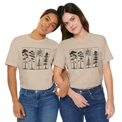 Nature-Inspired Unisex Jersey Tee, Tree Graphic T-Shirt, Eco-Friendly Fashion, Gift for Nature Lovers, Casual Wear, Outdoor Adventure