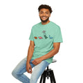 Dinosaur UFO Retro Unisex Garment-Dyed T-shirt