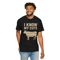 Funny Cow Cuts Unisex T-Shirt - Gift for Meat Lovers, BBQ Parties