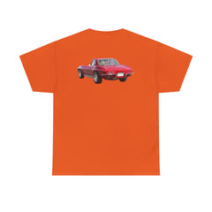 Red Corvette Summer Unisex Tee - I'm Vetted For Life Front and Back Image T Shirt