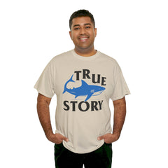 Amputee Humor Shark Attack  - Unisex Heavy Cotton Tee