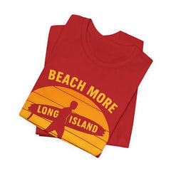 Beach Vibes Unisex Tee - Surf's Up Long Island | Summer Shirt, Casual Wear, Beach Lover Gift, Surfing Apparel, Vacation Tee