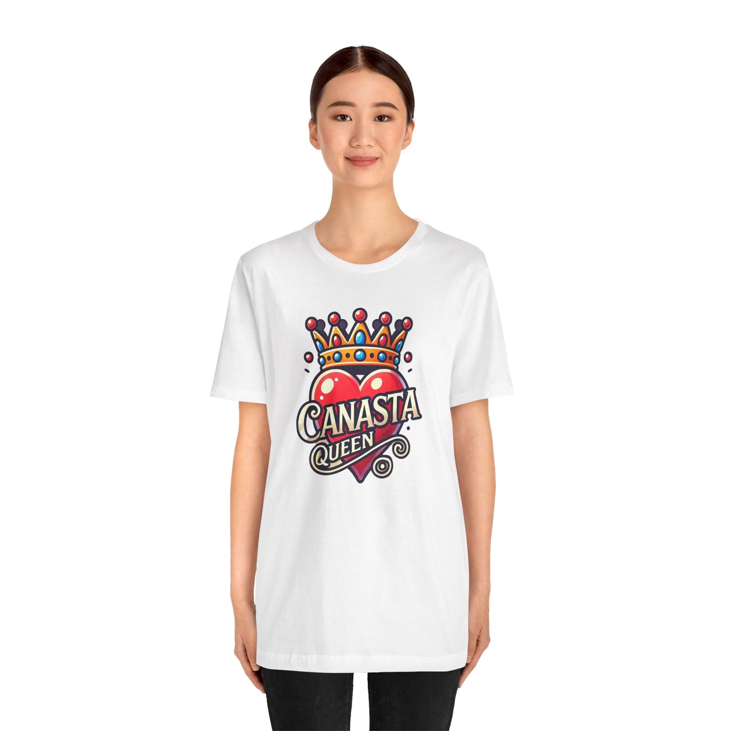 Canasta Queen Crown and Heart - Graphic Unisex Tee