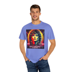 80s Music Love Is A Battlefield - Graphic Comfort Colors Garment Dyed Shirt