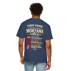 Montana Graphic T-Shirt — "Three Things You Don’t Do in Montana"