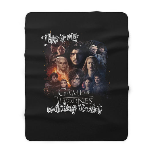 GAME OF THRONES - Sherpa Fleece Blanket | Comfort, Gift For Him, Gift For Her, Fan Gift, Birthday Gift, Cozy Gift, Pop Culture, IronThrone