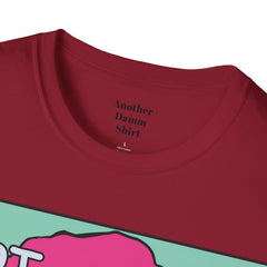 HOT Pink Cotton Candy Haired Pop Art Lady Unisex Softstyle T-Shirt