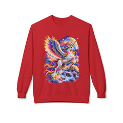 Whimsical Rainbow Winged Unicorn Sweatshirt