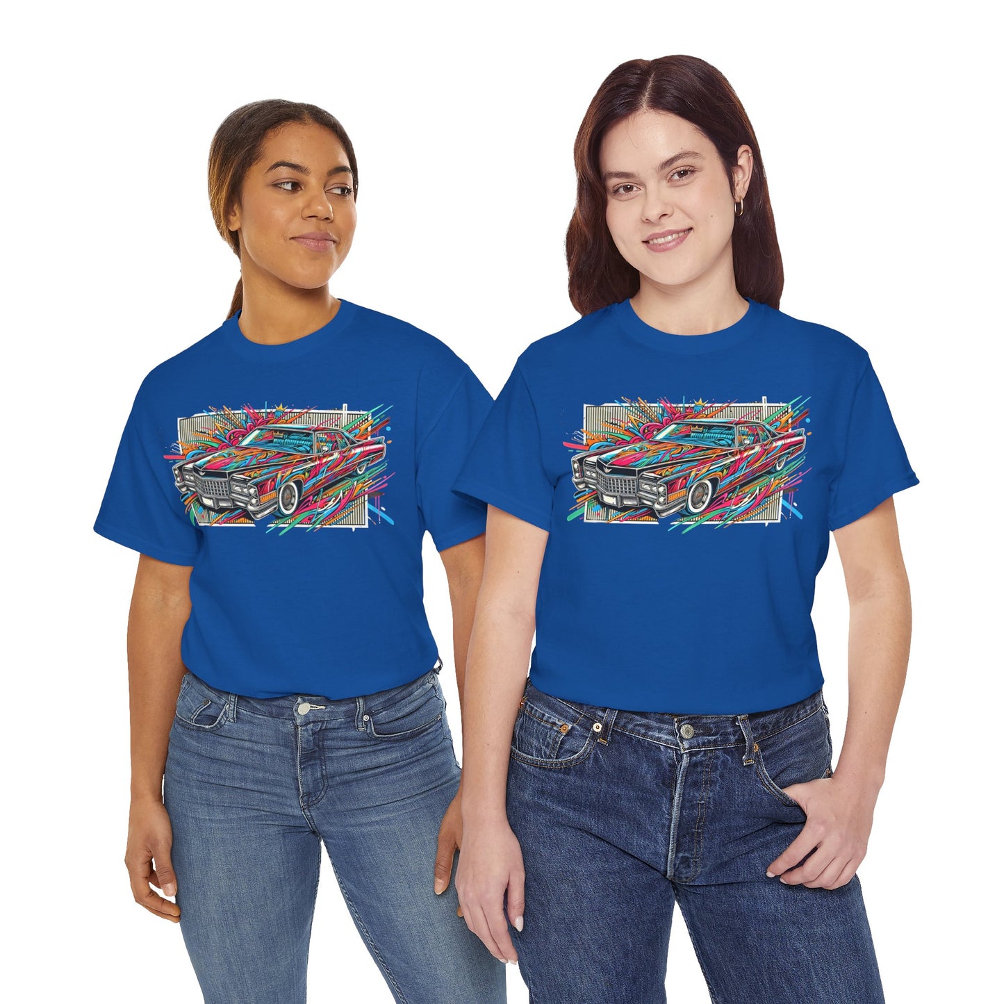 Graffiti Mania Cadillac Eldorado Graphic - Unisex Heavy Cotton Tee