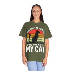 Workout & Cat Lover Unisex T-Shirt - I Just Want to Workout and Hang with My Cat