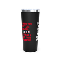 Maghjong Is A Smart Peoples Game Copper Vacuum Insulated Tumbler, 22oz