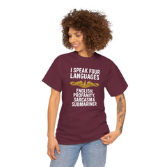 Funny United States Submarine Officer Multilingual T-Shirt