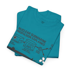 Nuclear Submarine Propulsion Explained Tee, Science Shirt, Geeky Gift, Educational Apparel, STEM Fashion, Nerdy T-Shirt
