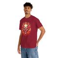 Flaming Fire Clown - Graphic Unisex Heavy Cotton Tee