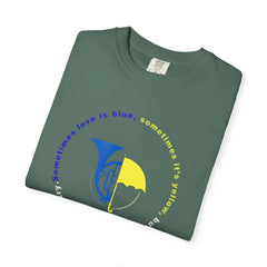 Blue French Horn & Yellow Umbrella T-Shirt — HIMYM Fan Tee