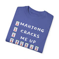 Mahjong Cracks Me Up, Comfort Colors 1717, Funny Graphic Tee, Unisex Garment-Dyed T-shirt, gift for mahjong player, mahjong lover gift, casual wear tee, humorous t-shirt, novelty mahjong shirt