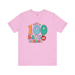 100 DAYS OF SCHOOL - Unisex Jersey Short Sleeve Tee | Elementary School Holiday, Gift For Her, Gift For Him, Teacher Shirt, Classroom Shirt