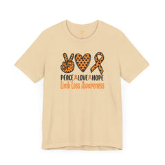 Limb Loss Awareness - Unisex Short Sleeve Tee,Amputee Awareness,Leg Amputee,Arm Amputee,Gift For Him,Gift For Her,Unique Amputee Gift