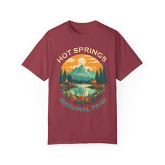Hot Springs National Park Graphic, Comfort Colors Soft Relaxed Fit Unisex Garment-Dyed T-shirt