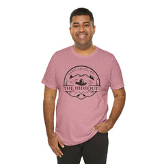 The Hideout Lake Ariel Tee — Vintage Lakeside Cabin T-Shirt