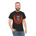 Flaming Fire Vampire - Graphic Unisex Heavy Cotton Tee