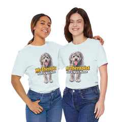 My Therapist Has A Wet Nose Personalized with your dog(s) image T-Shirt