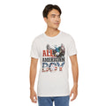 All American Boy With Eagle Graphic, Unisex Jersey Short Sleeve Tee