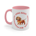 Dachsund Two Tone Accent Mug, 11oz 15oz