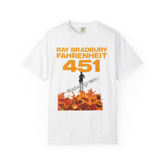 Fahrenheit 451 Graphic T-shirt, Unisex Book Lover Tee, Literary Gift, Reading Enthusiast Apparel, Ray Bradbury Merch, Cozy Casual Wear