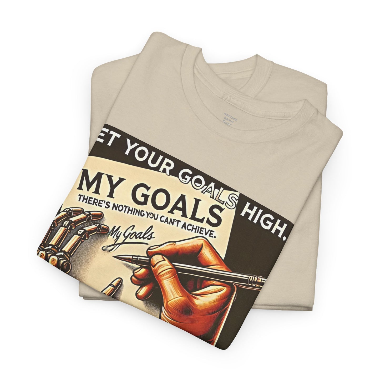 Amputee Motivational Goals  - Unisex Heavy Cotton Tee