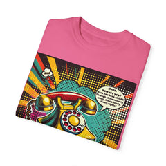 80s Music Telephone Line - Graphic Comfort Colors Garment Dyed Shirt