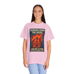 Funny I'm Not A Pyro I'm Just A Talking Head Music-Inspired Unisex T-Shirt - Burning Down the House Design