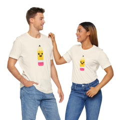 Emoji TEACHER PENCIL- Graphic Unisex Jersey Short Sleeve Tee