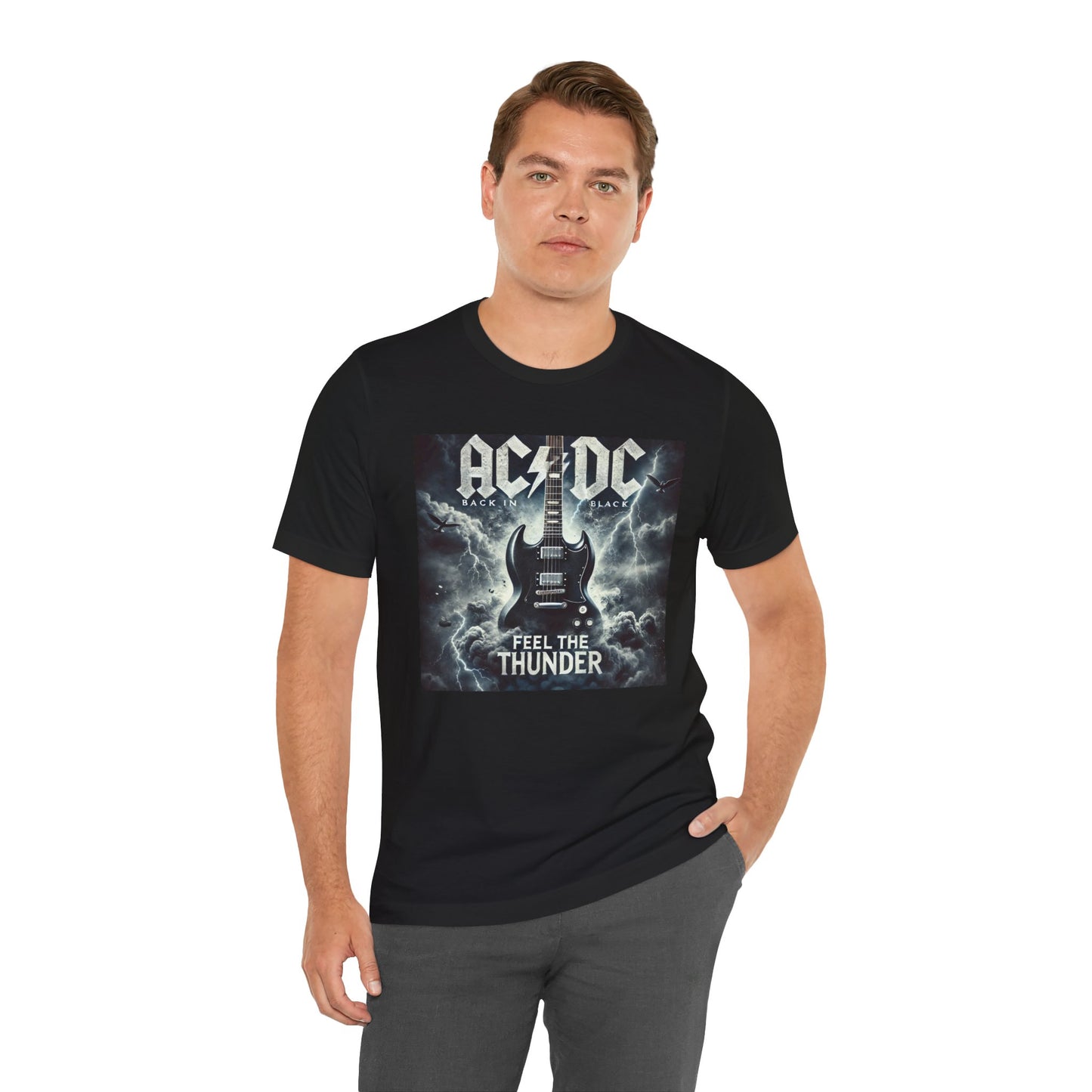 Back n Black, AC DC - Graphic Unisex Jersey Short Sleeve Tee