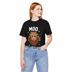Funny Thanksgiving Turkey Moo T‑Shirt - Unisex Tee