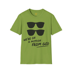We're On A Mission From God / Blues Brothers / Cheap Sunglasses / Novelty / 80s Movies / The Blues / Jazz / Unisex T Shirts
