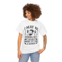 Humorous Barber Tee, Funny Barber Gifts, Unisex Cotton Shirt, Barber Appreciation, Father's Day Gift Tee, Hair Stylist T-Shirt
