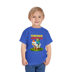 Toddler Chicken Jockey Tee - Fun Minecraft Animal T-Shirt for Kids