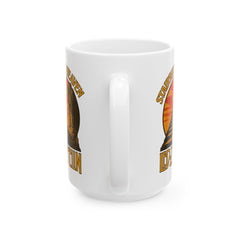 Vintage-Inspired Ceramic Mug for Coffee Lovers, Get The Led Out, Retro Classic Rock Mug