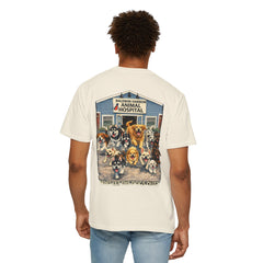 Lauren McGowan Front Logo Back Graphic Baldwin Harbor Animal Hospital "Who Let the Dogs Out?" Tee