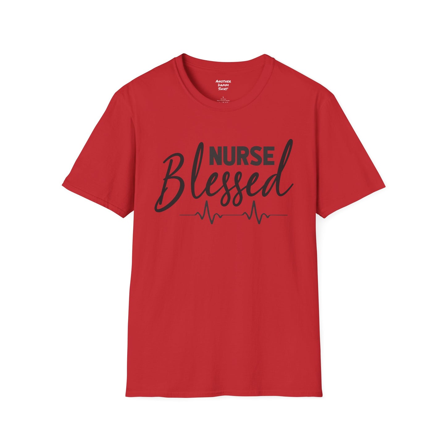 Blessed Nurse - Unisex Softstyle T-Shirt | Nurse Awareness, Medical Wear, Gift For Her, Scrubs Lover, Hospital Staff Gift, Registered Nurse